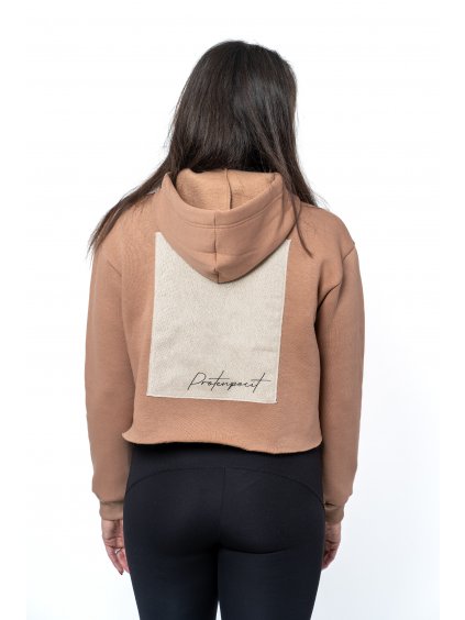 Mikina CROP TOP s kapucí | protenpocit.cz