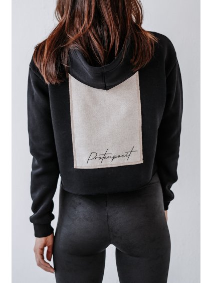 Mikina CROP TOP s kapucí | protenpocit.cz