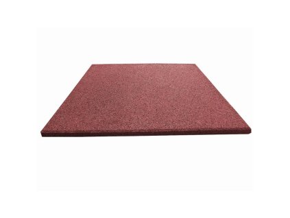 DLAŽDICE gumová červená v/š/d: 20 x 500 x 500 mm