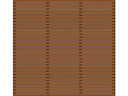 Plotové pole 1790x1790 mm GREENWICH brown