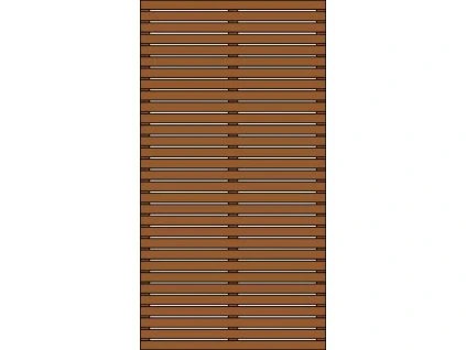 Plotové pole vš 890x1790 mm GREENWICH brown