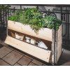 Vysoký záhon IDEA kolečka/úložný prostor
