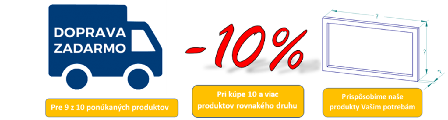 zľava 10% pri kúpe 10 a viac produktov rovnakého typu