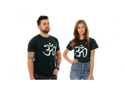 Koszulka Om zielona