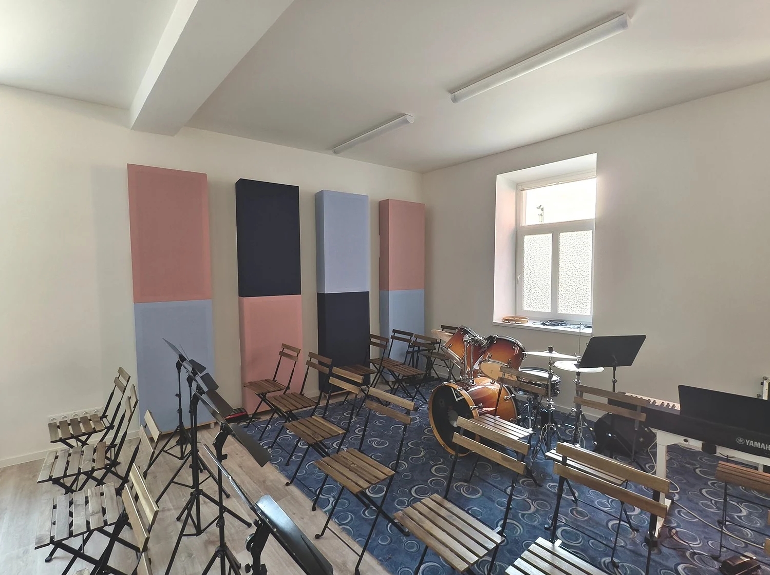 Akustika učebny pro dechový orchestr – ZUŠ Pohořelice