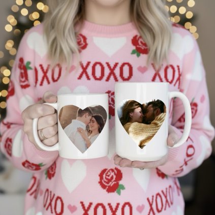 Hrnek s fotkou srdce