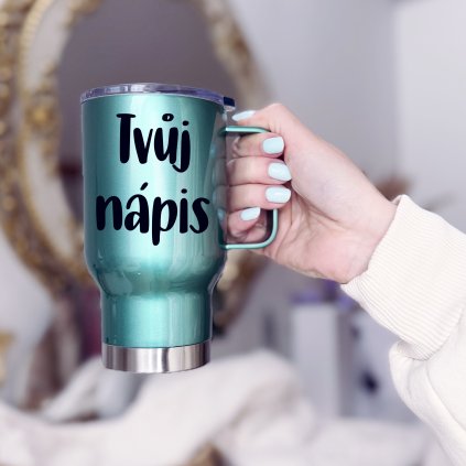 Nerezový termohrnek zelený