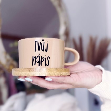 Hrnek piškot hnědý