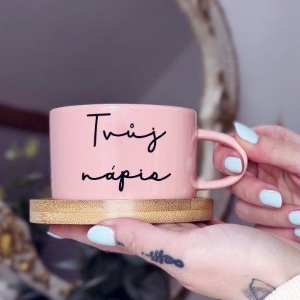 Hrnek piškot růžový