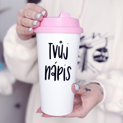 Nerozbitný to go růžové víčko