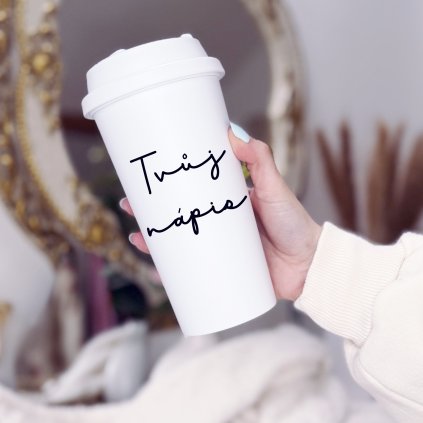 Nerozbitný to go bílé víčko