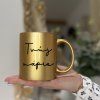 Hrnek metalic zlatý