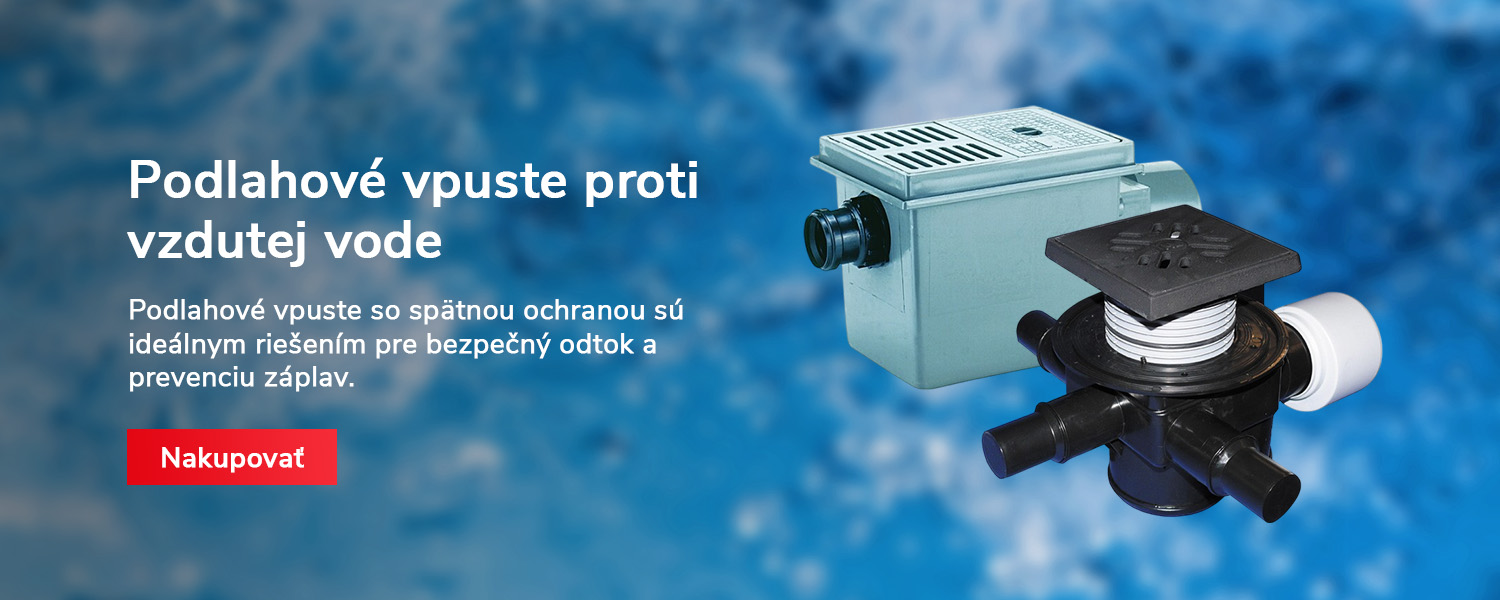 Podlahové vpuste proti vzdutej vode prevencia zaplav