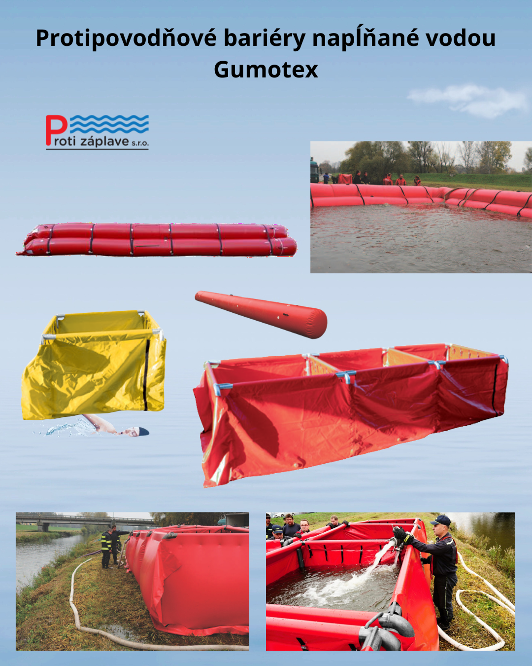 MO - Protizáplavové bariéry Gumotex