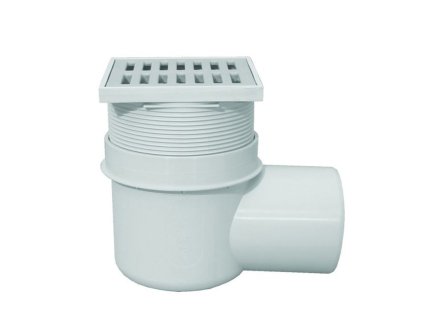 HL72 Pivničný vpust DN110 horizontálny so skrátiteľným plastovým nadstavcom a rámikom