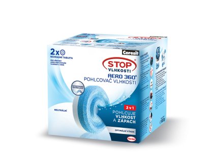 Ceresit STOP VLHKOSTI AERO 360° náhradní tablety neutrálne 2 x 450 g