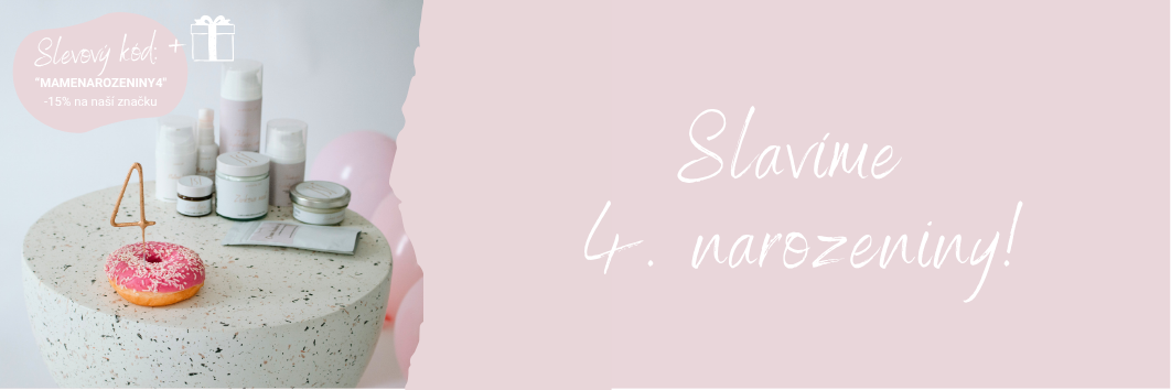 4.narozeniny - dárky a sleva