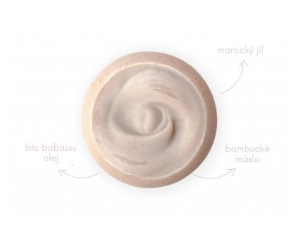 Luxusní mýdlo s marockým jílem pro suchou a citlivou pokožku – přírodní péče