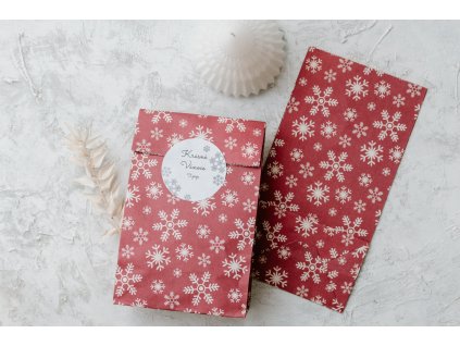 Vánoční papírový sáček