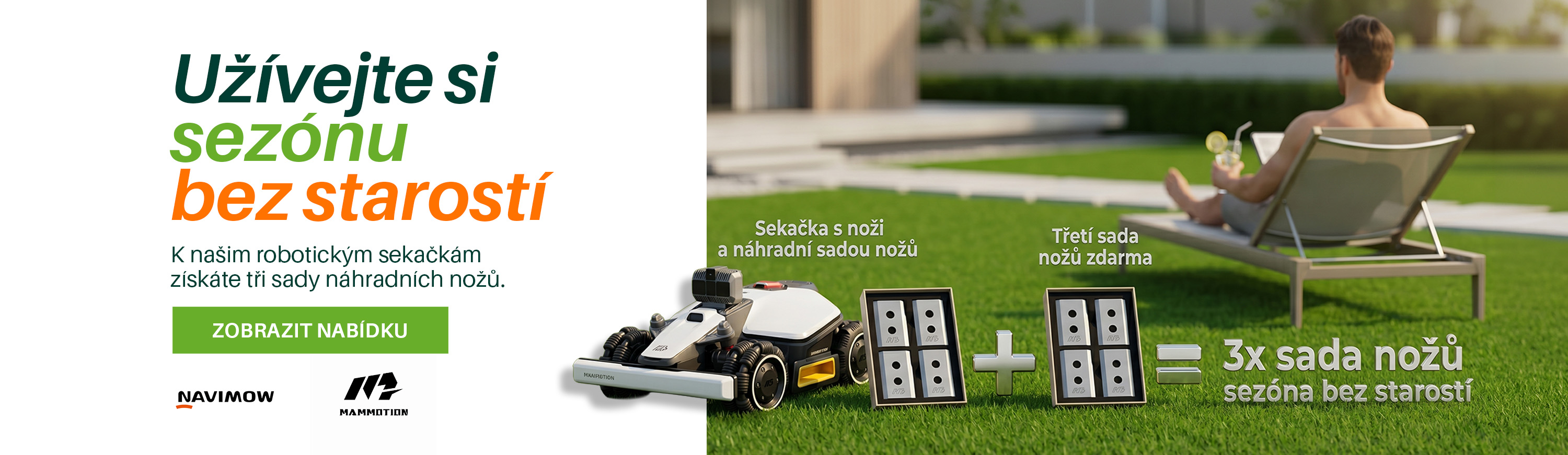 Nože k robotickým sekačkám zdarma