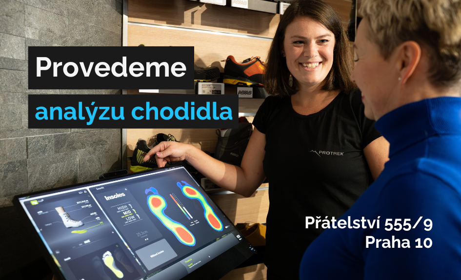 Měření chodidel na prodejně