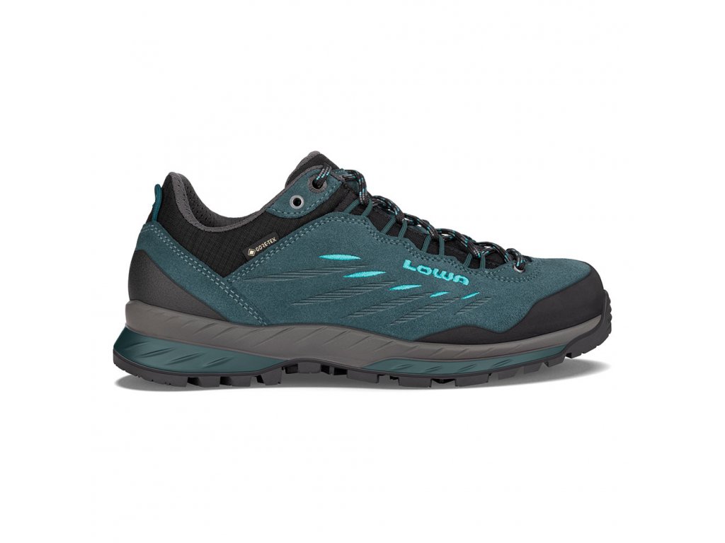 LOWA Damske trekove boty DELAGO GTX LO petrol aquamarine modre Protrek.cz