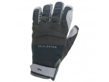 b000f14c nepromokave rukavice sealskinz waterproof all weather mtb glove cerna seda black grey