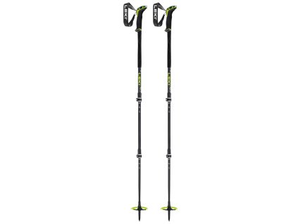 LEKI Skialpové hole GUIDE 3 100 - 150 cm black/neony yellow/dark anthracite - černožluté
