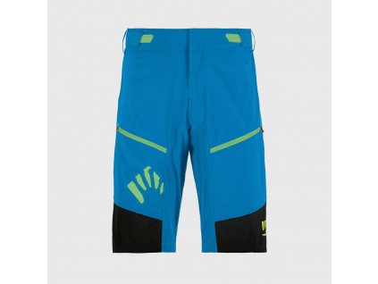 KARPOS Pánské cyklistické šortky RAPID BAGGY SHORT (070) indigo blue/black/green fluo - modré/černé