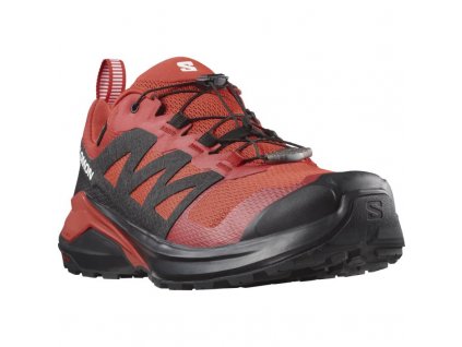 salomon x adventure gtx fiery red black poppy 473214 panske nizke nepromokave bezecke boty