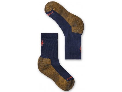 SMARTWOOL Dětské ponožky KIDS' HIKE LIGHT CUSHION CREW SOCKS deep navy - modré