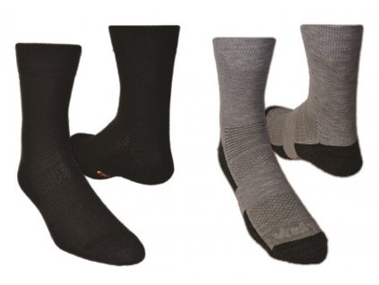 VAVRYS ponožky LIGHT TREK CMX 2020 2-pack černé/šedé