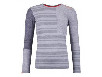 ORTOVOX Dámské triko 185 ROCK 'N' WOOL LONG SLEEVE grey blend - šedé