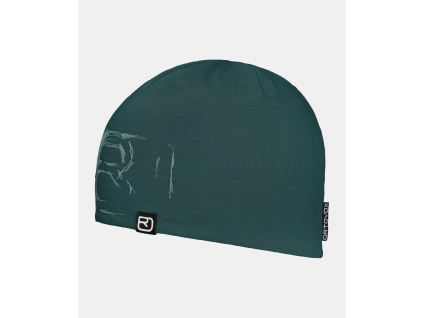 67020 62301 120 TEC LOGO BEANIE dark pacific B 01