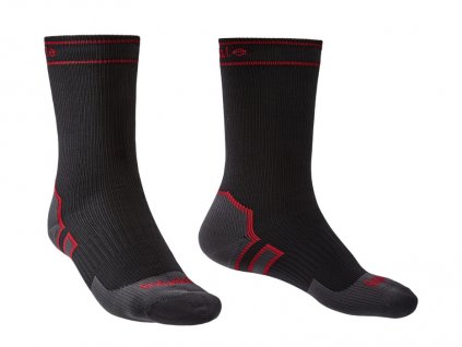 BRIDGEDALE Nepromokavé trekové ponožky STORM SOCK HEAVY WEIGHT BOOT black - černé