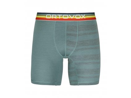 ORTOVOX Termoprádlo 185 ROCK'N'WOOL BOXER arctic grey - šedé