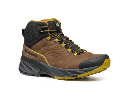 SCARPA Pánské trekové boty RUSH 2 PRO MID GTX brown/sulphur - hnědé