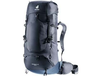DEUTER Batoh AIRCONTACT LITE 50 + 10 black-marine - černý/modrý