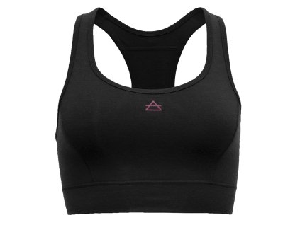 DEVOLD Sportovní podprsenka BERLE MERINO BRA caviar - černá