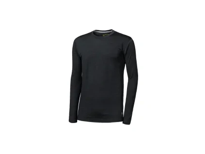 SENSOR Pánské triko s dlouhým rukávem MERINO CORDURA black - černé