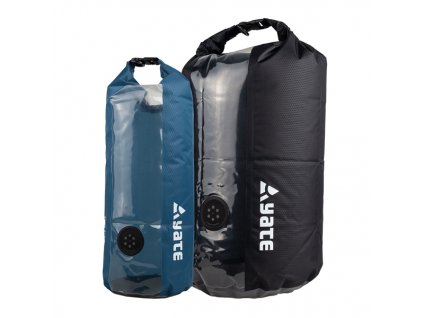 6102 yate dry bag s oknem a ventilem nepromokavy vak xl 20 l cerny