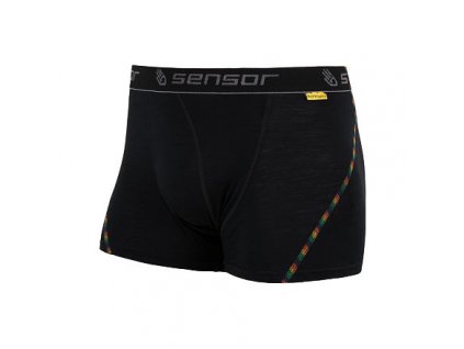 SENSOR MERINO AIR pánské trenky     (Barva Černá, Velikost XXL)