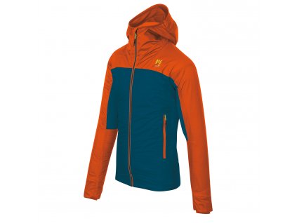 KARPOS Pánská bunda VINSON JACKET moroccan blue/tangerine tango - oranžová