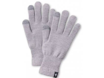 SMARTWOOL Rukavice LINER GLOVE light gray heather - šedé