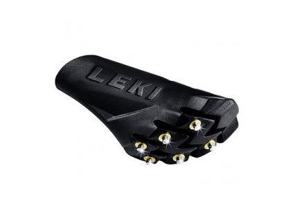 LEKI Nordic Walking gumová koncovka s hroty SILENT SPIKE PAD WALKING black - černá