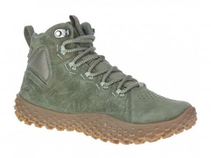 MERRELL Dámské barefoot boty WRAPT MID WP lichen - zelené