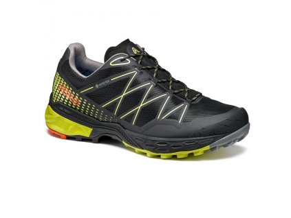 ASOLO Pánské trekové boty TAHOE GTX black/safety yellow - černé