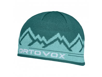 ORTOVOX Čepice PEAK BEANIE pacific green