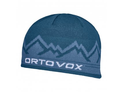 ORTOVOX Čepice PEAK BEANIE petrol blue