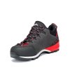 HANWAG Pánské trekové boty MAKRA PRO LOW GTX asphalt/red - šedočervené